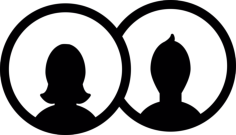 Couple Medallion Line Tracing Svg Vector, Free Vectors File